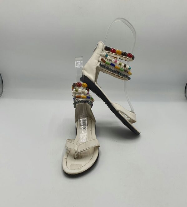 Sandale copii Zzy 32 imitatie de piele , alb - imagine 1
