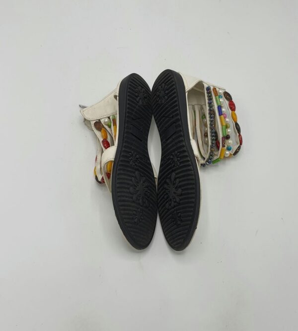 Sandale copii Zzy 32 imitatie de piele , alb - imagine 4