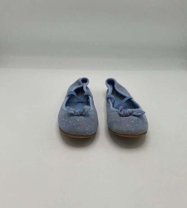 Balerini copii F&F 33 material textil , albastru - imagine 2
