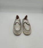 Mocasini  copii 31 imitatie de piele , material textil, argintiu - imagine 2