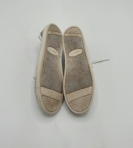 Mocasini  copii 31 imitatie de piele , material textil, argintiu - imagine 4
