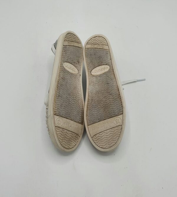 Mocasini  copii 31 imitatie de piele , material textil, argintiu - imagine 4
