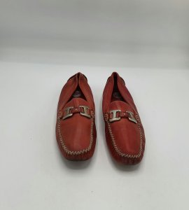 Mocasini dama Bama 36.5 , piele , rosu - imagine 2