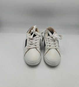 Adidasi dama Hailys 36 imitatie de piele , alb negru - imagine 2