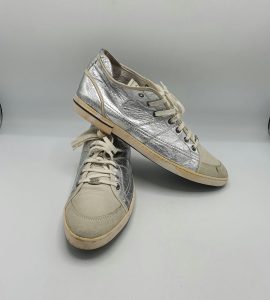 Tenisi barbati Oxs 48 piele , alb gri