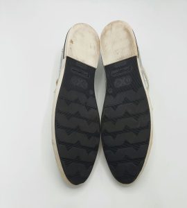 Tenisi barbati Oxs 48 piele , alb gri - imagine 4