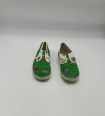 Espadrile copii 28 material textil , verde - imagine 2