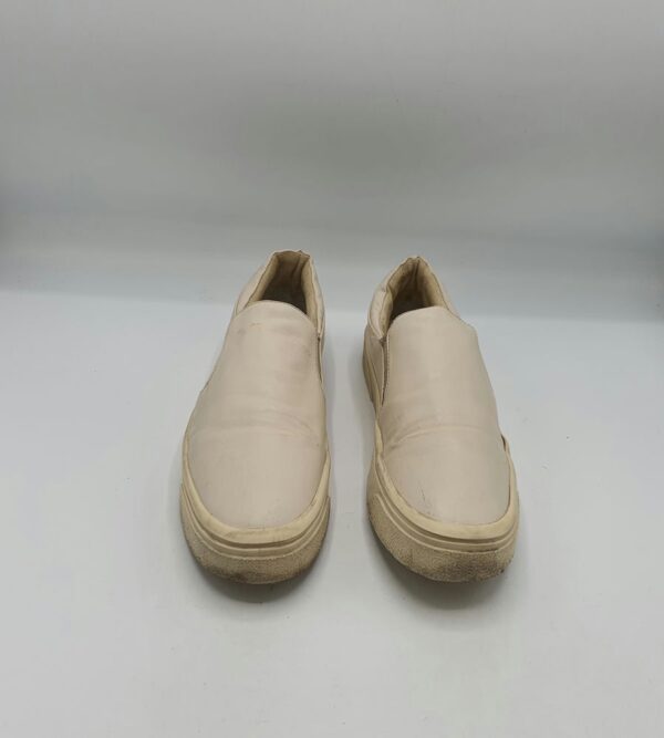 Espadrile dama  Zara 39 imitatie de piele, crem - imagine 2