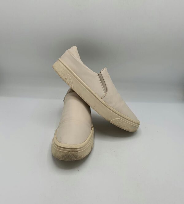 Espadrile dama  Zara 39 imitatie de piele, crem - imagine 1