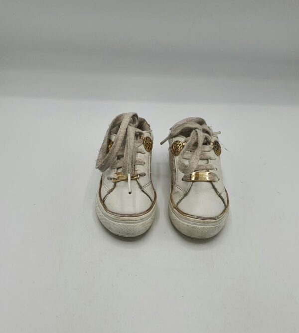 Adidasi copii River Island 22 imitatie de piele, material textil , alb - imagine 2