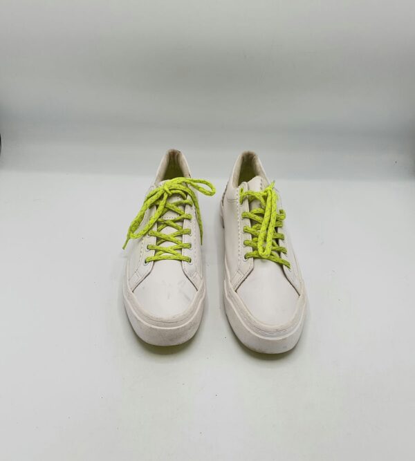 Adidasi dama Bershka 37 imitatie de piele , alb - imagine 2