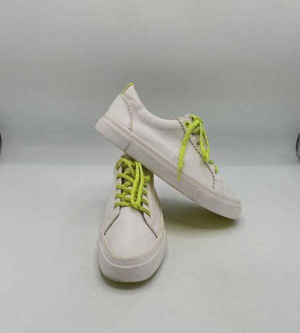 Adidasi dama Bershka 37 imitatie de piele , alb - imagine 1