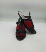 Saboti dama Ariane 37 imitatie de piele , material textil , negru