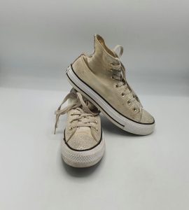 Tenisi Converse 36 material textil , crem - imagine 3