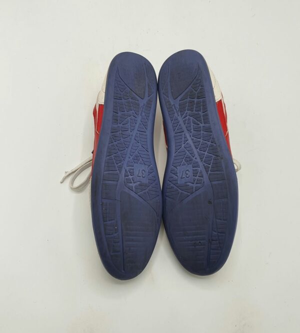 Adidasi dama NewFeel 37 imitatie de piele, material textil, alb albastru - imagine 4