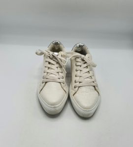 Adidasi dama imitatie piele Esmara marimea 38, albi - imagine 2