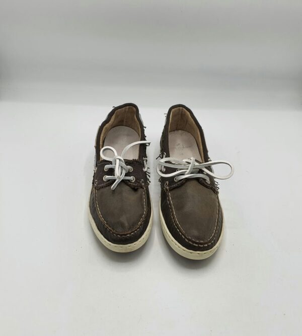 Mocasini dama Hechter 38 material textil, piele , maro - imagine 2