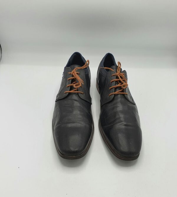 Pantofi barbati  Venice 45 imitatie de piele , negru - imagine 2