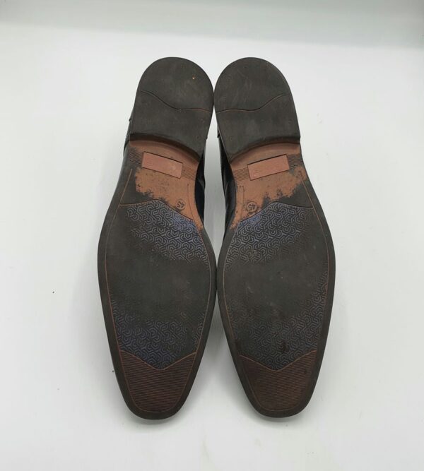 Pantofi barbati  Venice 45 imitatie de piele , negru - imagine 4