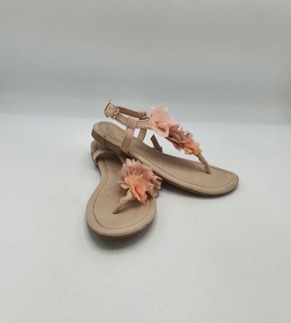 Sandale dama Primark 35 imitatie de piele , crem - imagine 1