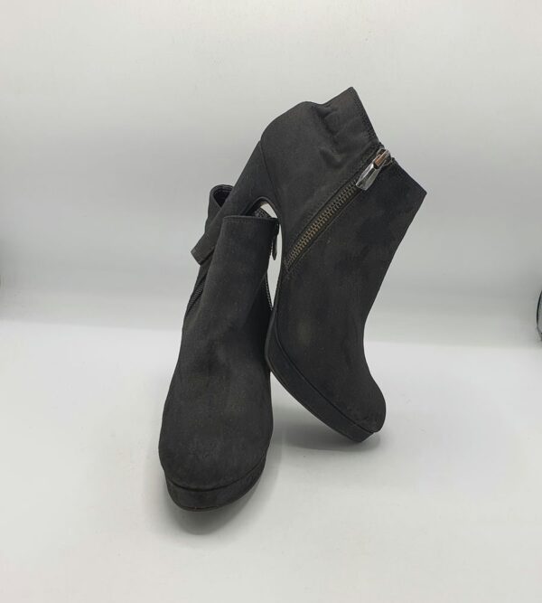 Botine dama Graceland 38 material textil , negru - imagine 1
