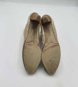 Botine  dama Carmens 41 imitatie de piele , crem - imagine 4