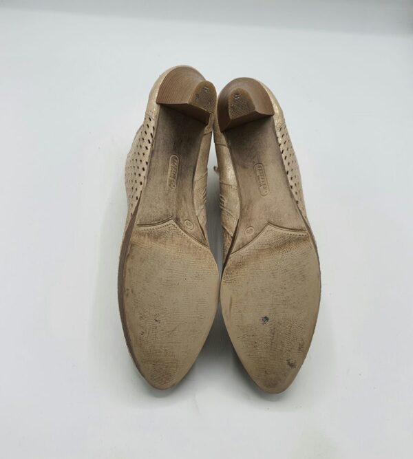 Botine  dama Carmens 41 imitatie de piele , crem - imagine 4