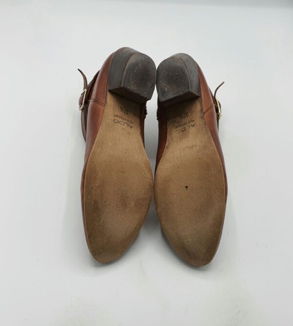 Botine dama Aldo 37,5 imitatie de piele , piele , maro - imagine 4