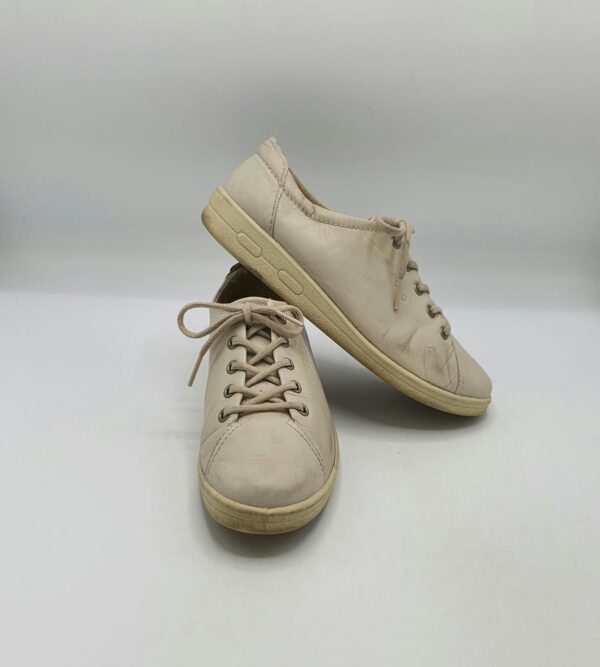 Adidasi dama Ecco 39 piele , crem - imagine 1