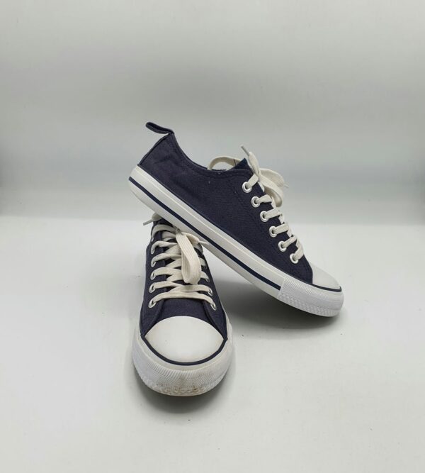 Tenisi dama Papaya 38 material textil , bleumarin alb - imagine 1