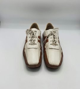 Pantofi barbati  46 piele , maro alb - imagine 2