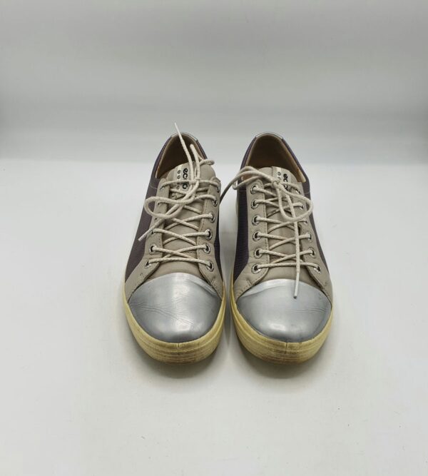 Adidasi dama Ecco 39 material textil, piele , mov argintiu - imagine 2