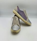 Adidasi dama Ecco 39 material textil, piele , mov argintiu