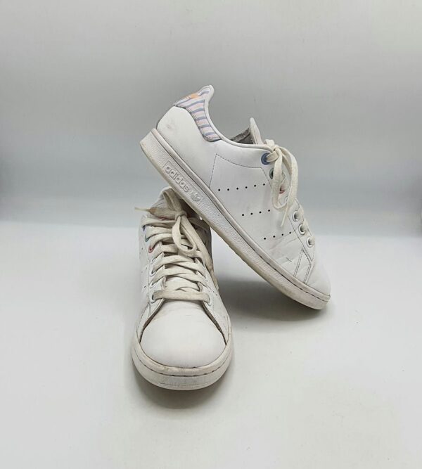 Adidasi dama Adidas 39 imitatie de piele , alb - imagine 1