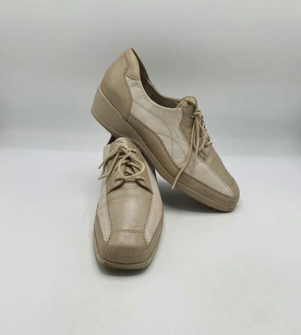 Pantofi  dama Waldlaufer 41 piele , bej crem - imagine 1