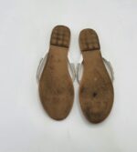 Slapi dama  38 imitatie de piele, alb - imagine 4