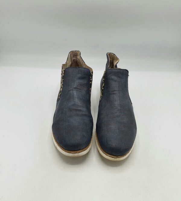 Botine dama Rieker 39 imitatie de piele , negru maro - imagine 2