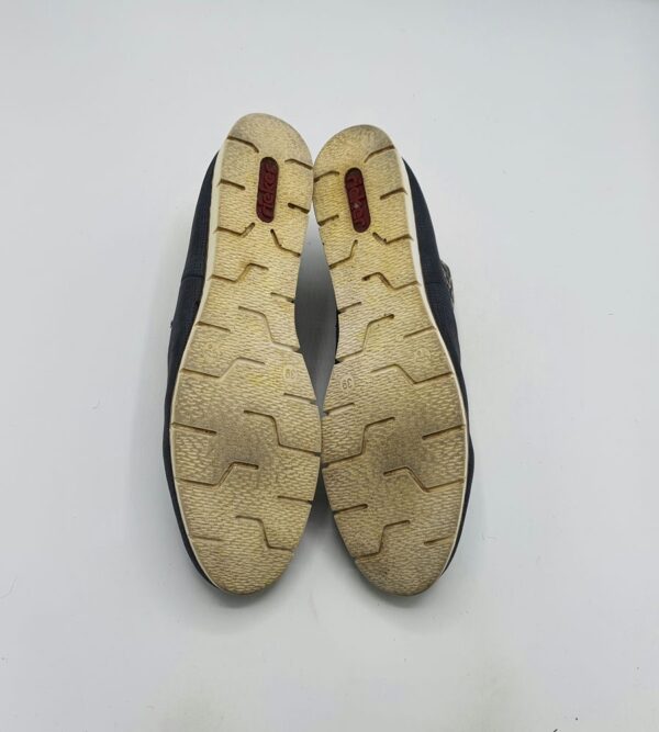 Botine dama Rieker 39 imitatie de piele , negru maro - imagine 4