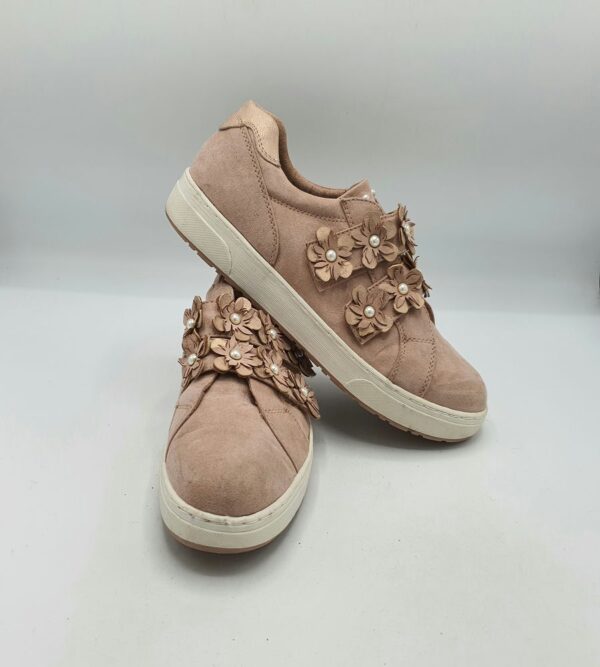 Adidasi dama Marco Tozzi 41 material textil , bej - imagine 1
