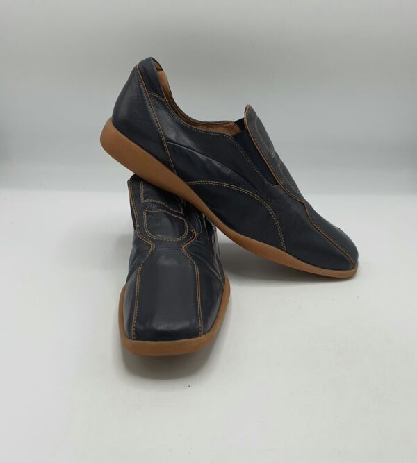 Pantofi  barbati Never Cross 41 imitatie de piele , negru maro - imagine 1