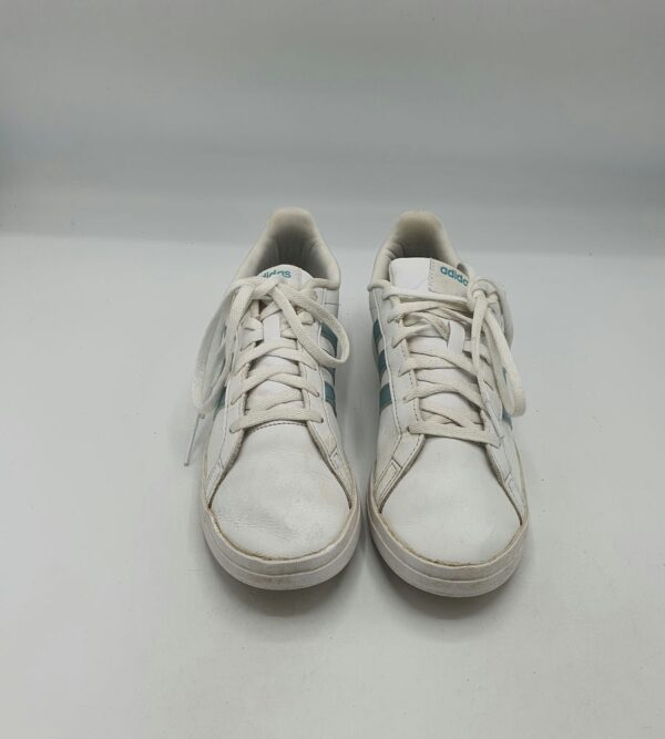Adidas dama 39 imitatie de piele , alb albastru - imagine 2