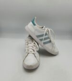 Adidas dama 39 imitatie de piele , alb albastru