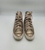 Adidasi dama Geox 38 imitatie de piele , auriu - imagine 2
