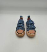 Tenisi copii 25 material textil , albastru alb - imagine 2