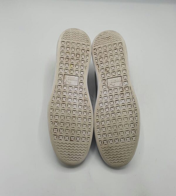 Adidasi dama  Puma 39 imitatie de piele , alb gri - imagine 4