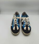 Adidasi barbati Pantofola d'Oro 43 imitatie de piele , piele intoarsa , alb negru - imagine 2