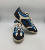 Adidasi barbati Pantofola d'Oro 43 imitatie de piele , piele intoarsa , alb negru