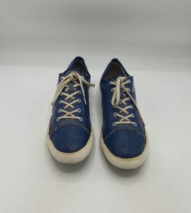 Tenisi dama Clarks 39 material textil , piele , albastru - imagine 2