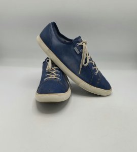 Tenisi dama Clarks 39 material textil , piele , albastru