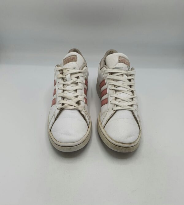 Adidasi dama  Adidas 42 imitatie de piele , alb roz - imagine 2